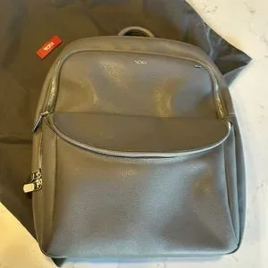 Tumi | Bags | Tumi Sinclair Gray Leather Backpack Laptop Bag  display picture 3